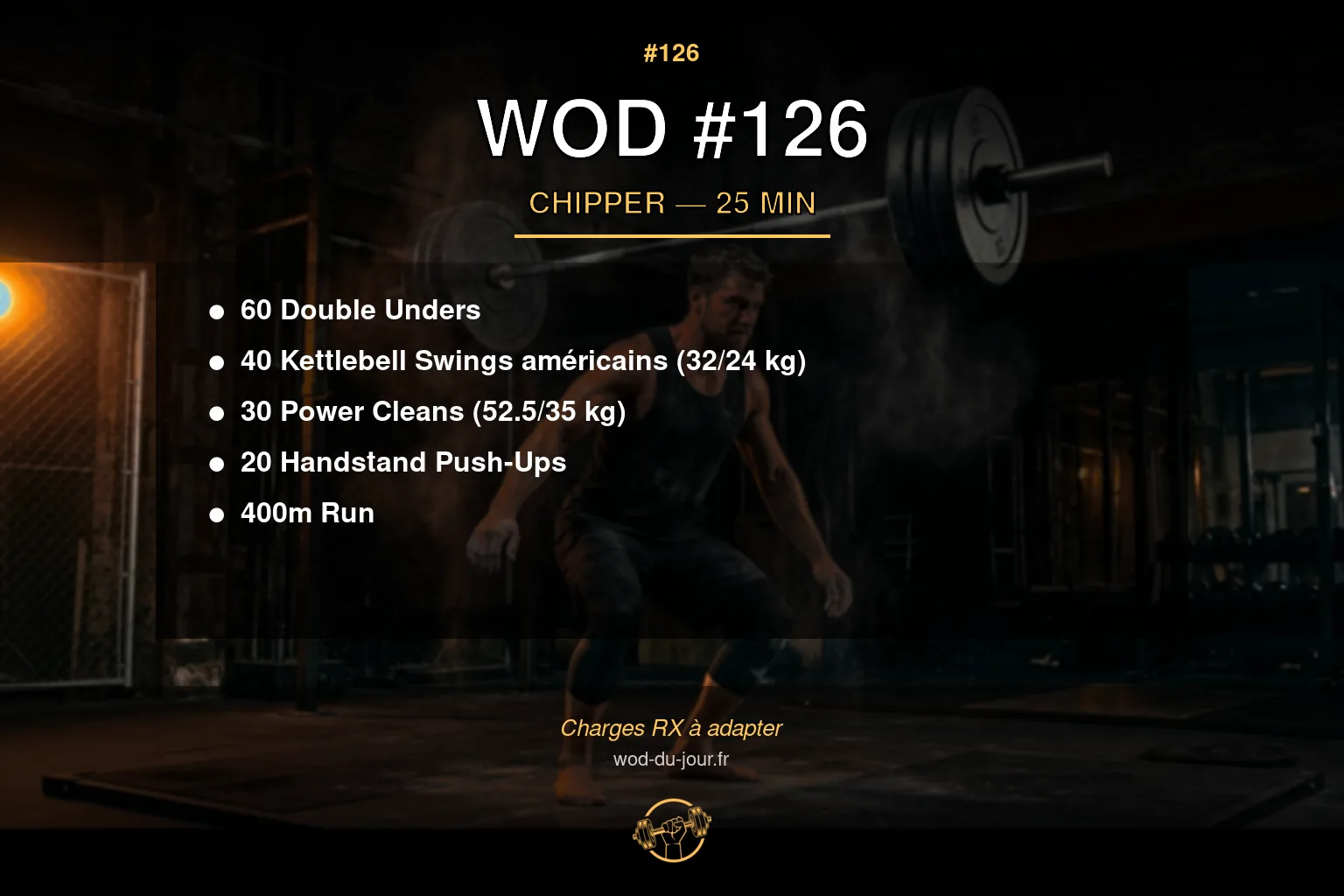 WOD #126 CrossFit — infographie