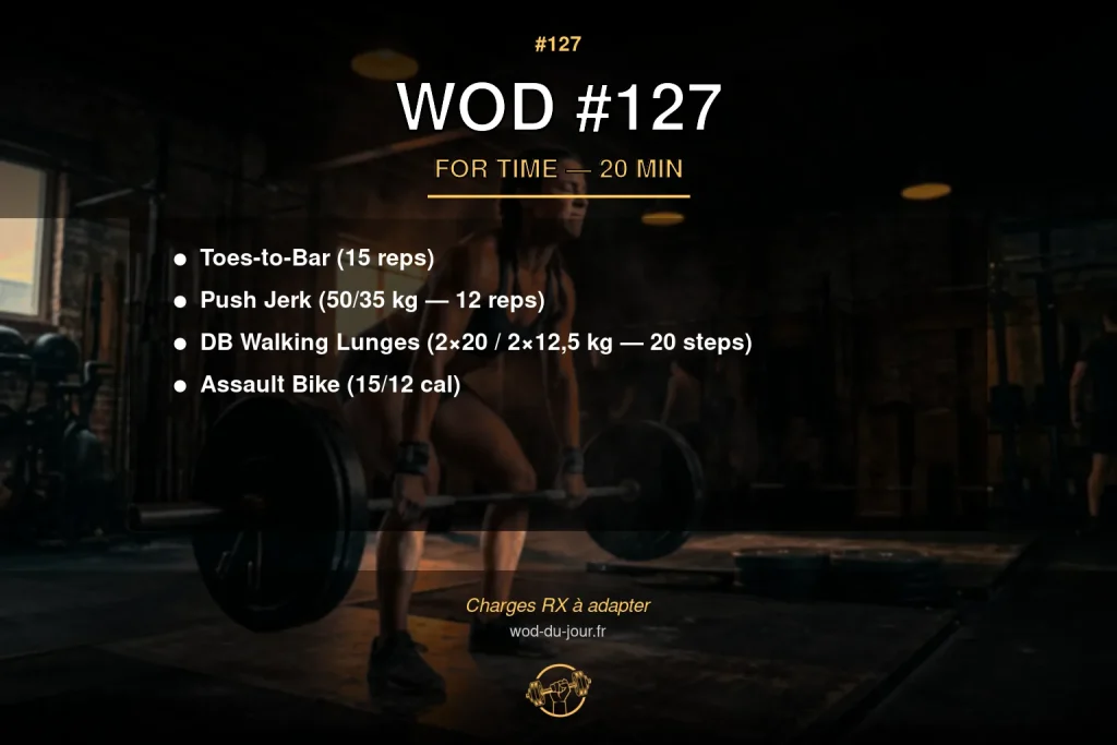 WOD #127 CrossFit — infographie