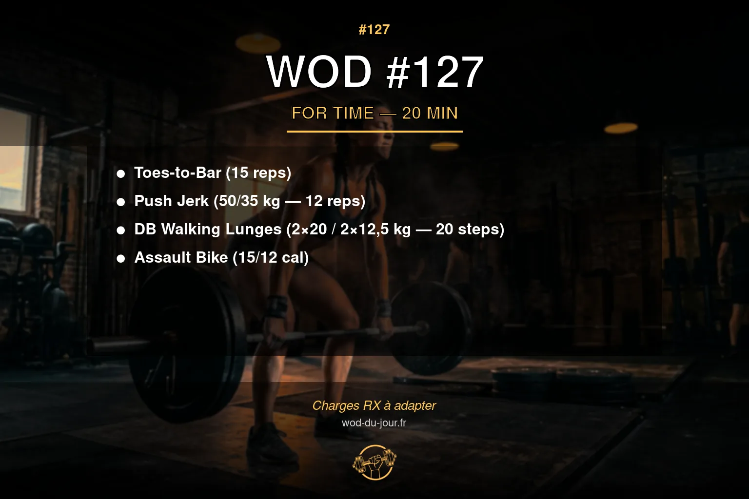 WOD #127 CrossFit — infographie