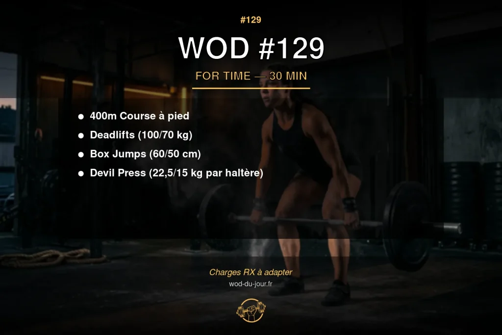 WOD #129 CrossFit — infographie