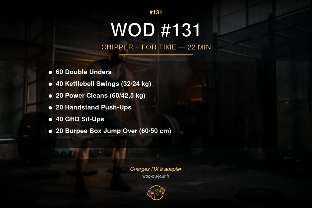 WOD #131 CrossFit — infographie