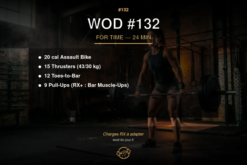 WOD #132 CrossFit — infographie