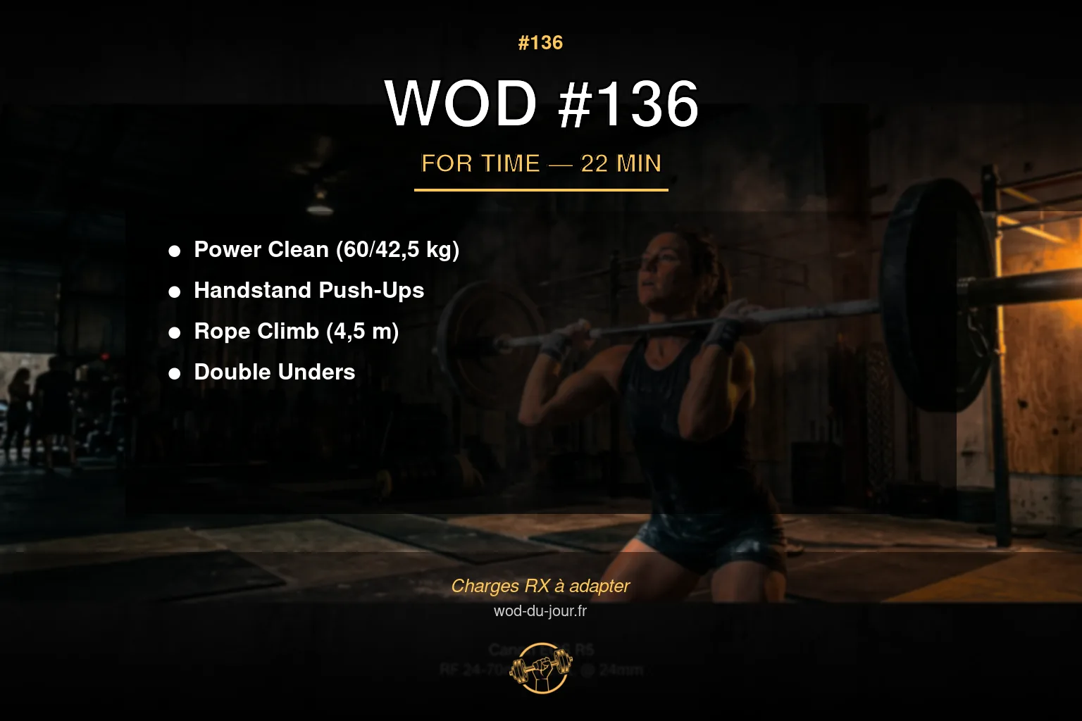WOD #136 CrossFit — infographie