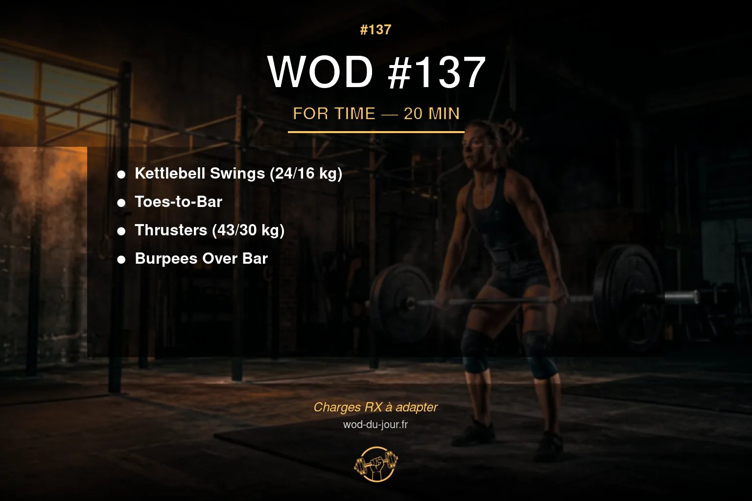 WOD #137 CrossFit — infographie