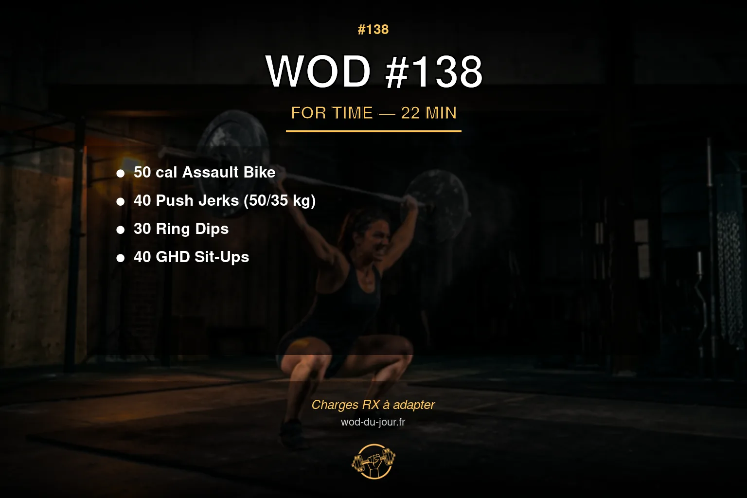 WOD #138 CrossFit — infographie
