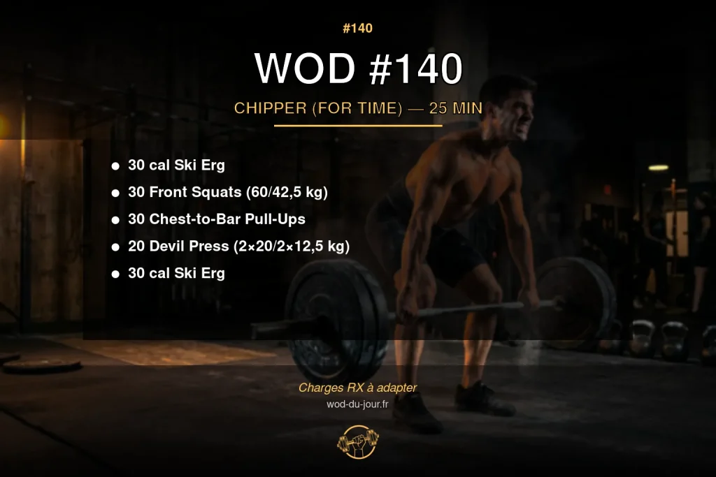 WOD #140 CrossFit — infographie