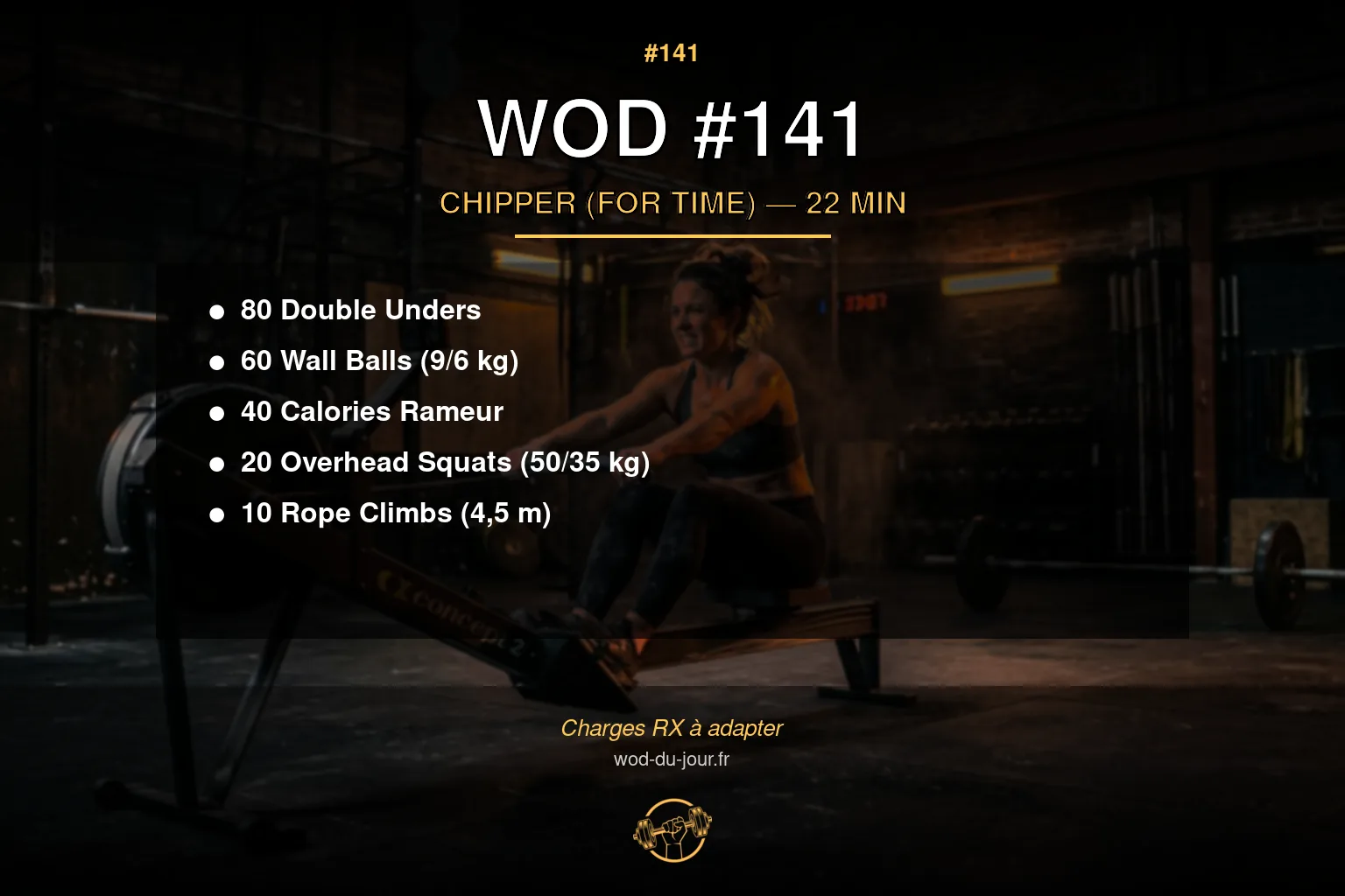 WOD #141 CrossFit — infographie