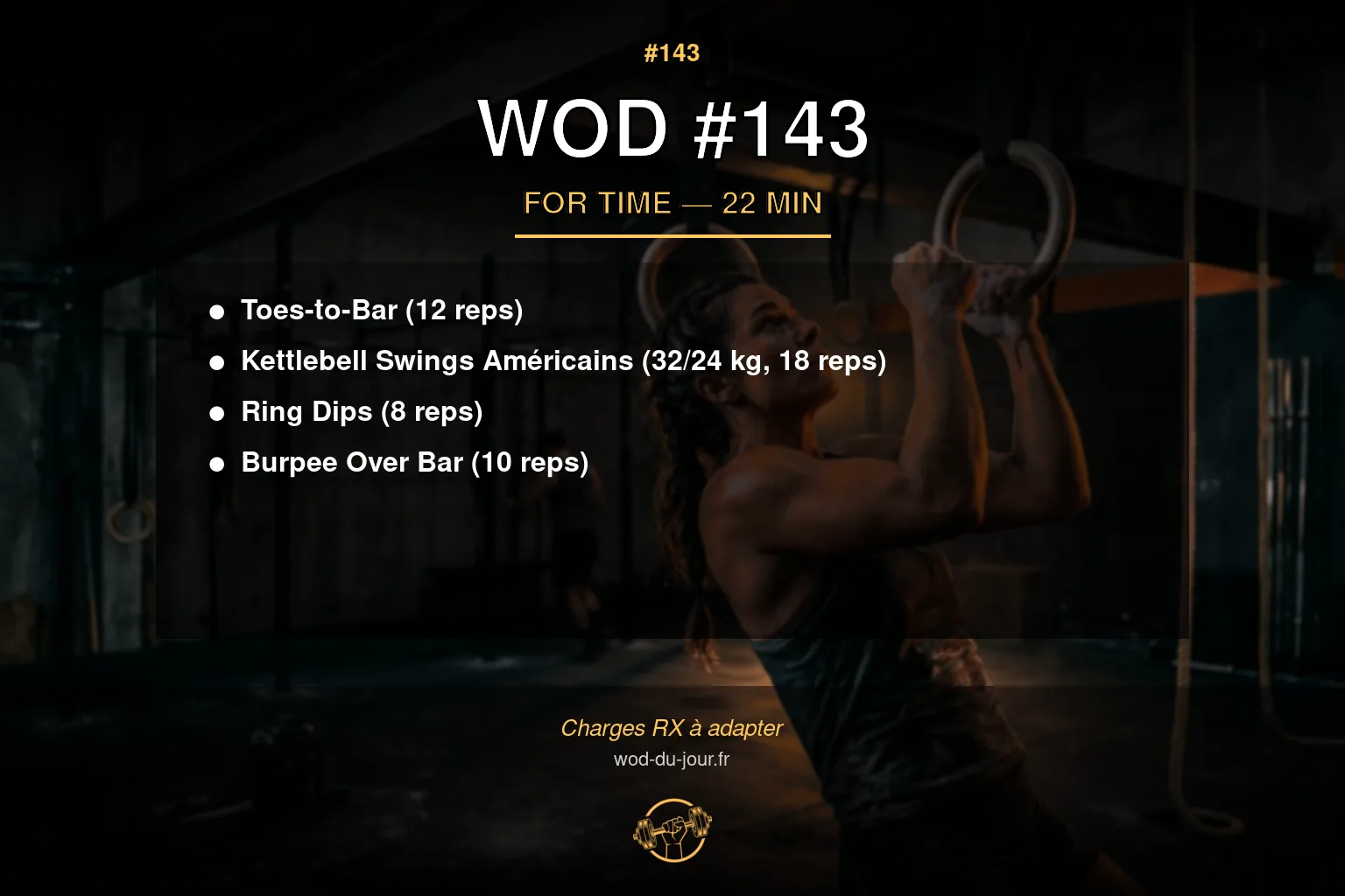WOD #143 CrossFit — infographie