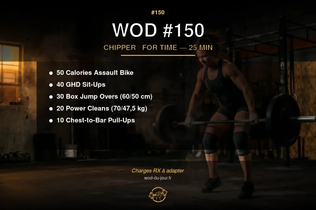 WOD #150 CrossFit — infographie