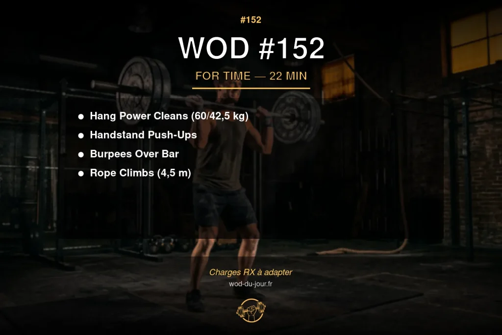 WOD #152 CrossFit — infographie