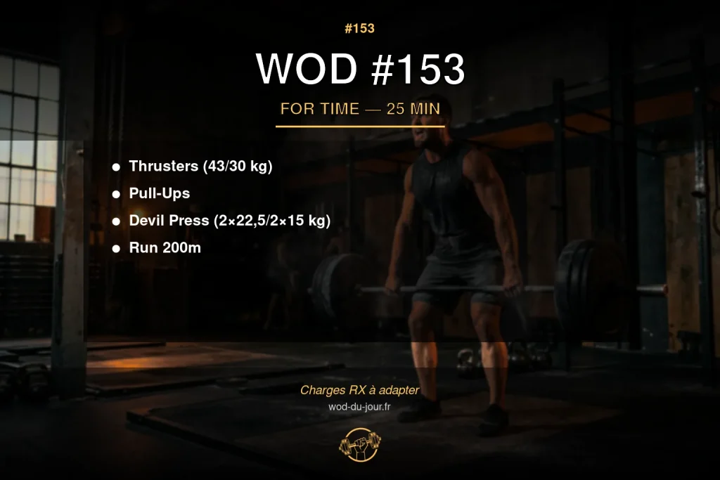 WOD #153 CrossFit — infographie