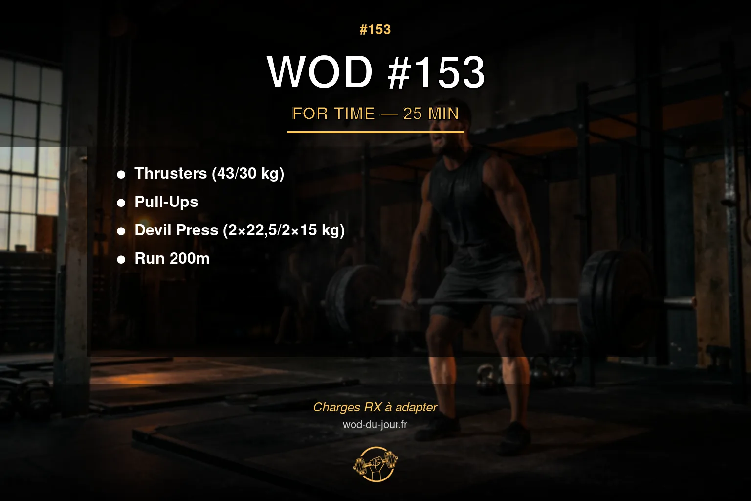 WOD #153 CrossFit — infographie