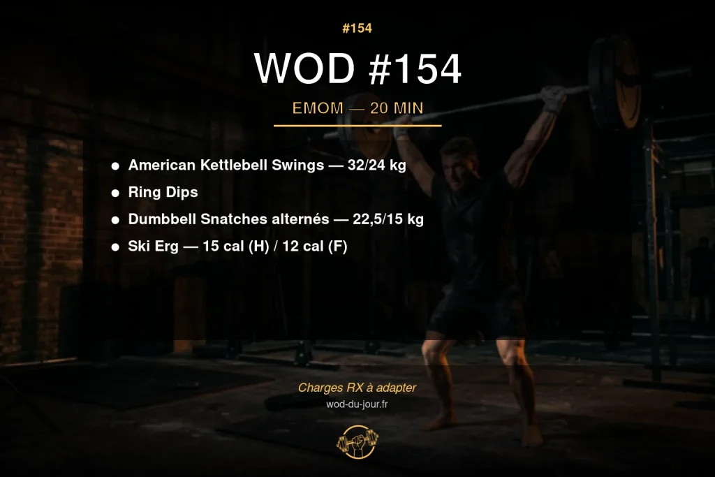 WOD #154 CrossFit — infographie