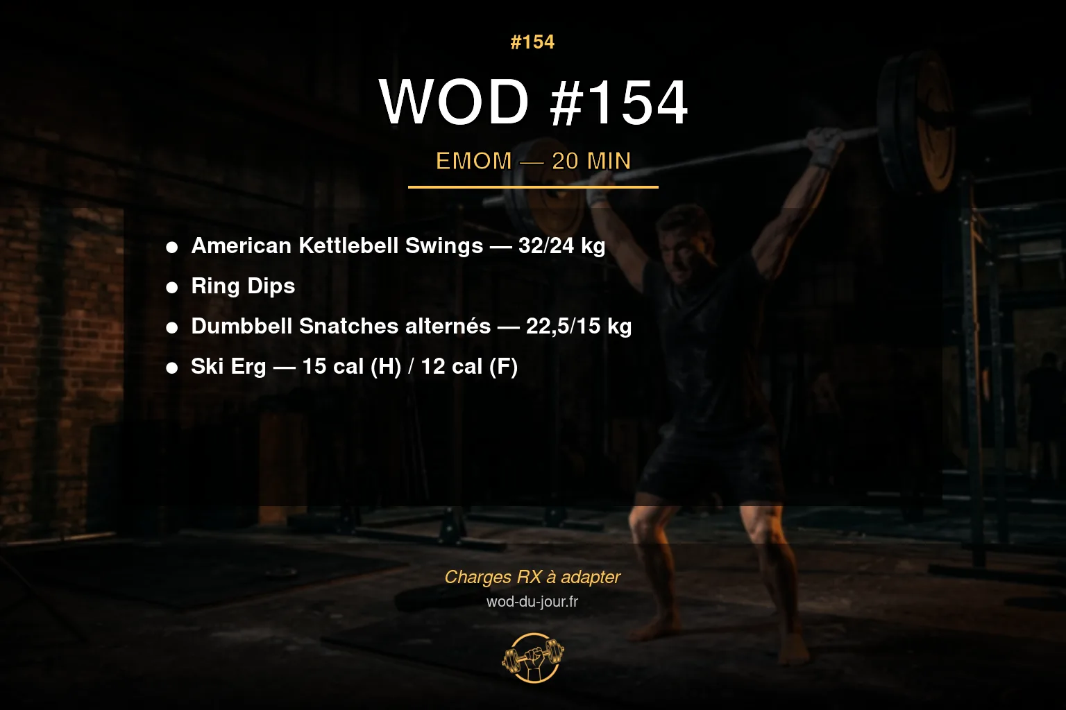 WOD #154 CrossFit — infographie